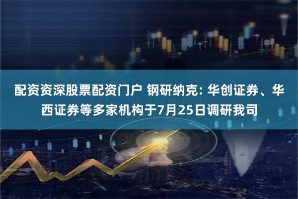 配资资深股票配资门户 钢研纳克: 华创证券、华西证券等多家机构于7月25日调研我司