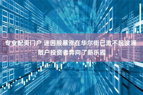 专业配资门户 迷因股暴涨在华尔街已激不起波澜 散户投资者奔向了新乐园